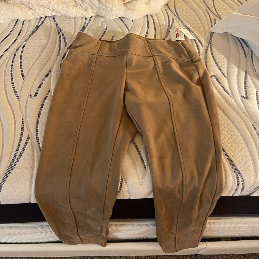 brown velvet pants